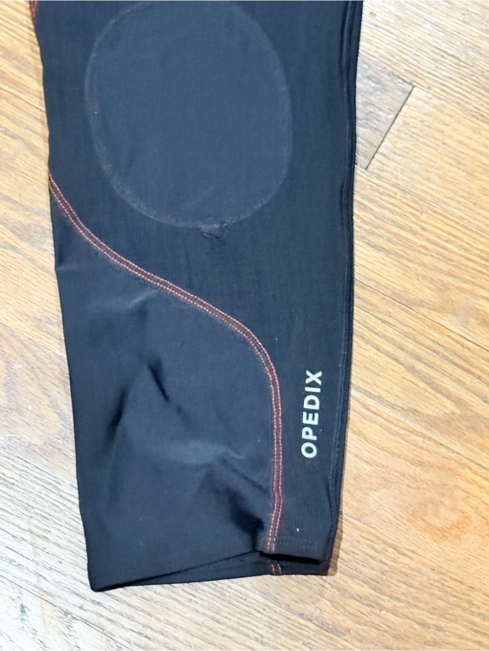 OPEDIX Black Compression Athletic Tights with Yellow Accents Size XL - Picture 3 of 7